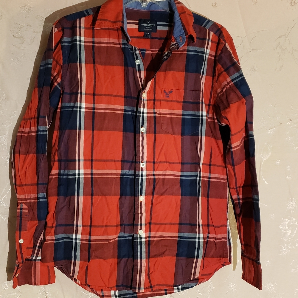 Plaid button down